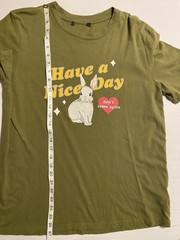 Olive Green Organic Cotton Rabbit Graphic Women’s T-Shirt Tee Shirt Top Bunny