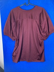 Nike Men’s Large Maroon Football Practice Jersey Mesh Short Sleeve