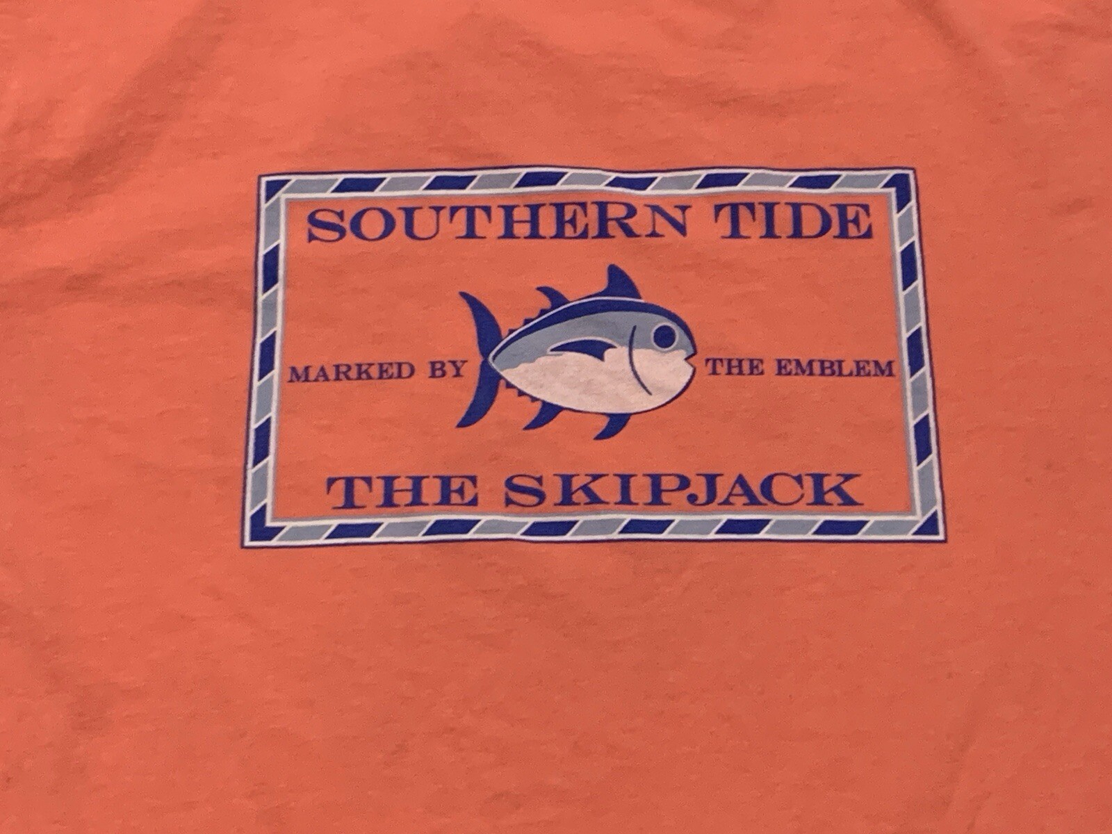 Southern Tide Mens T Shirt XL Salmon Pink Short Sleeve Fishing Skipjack Boat gallery
