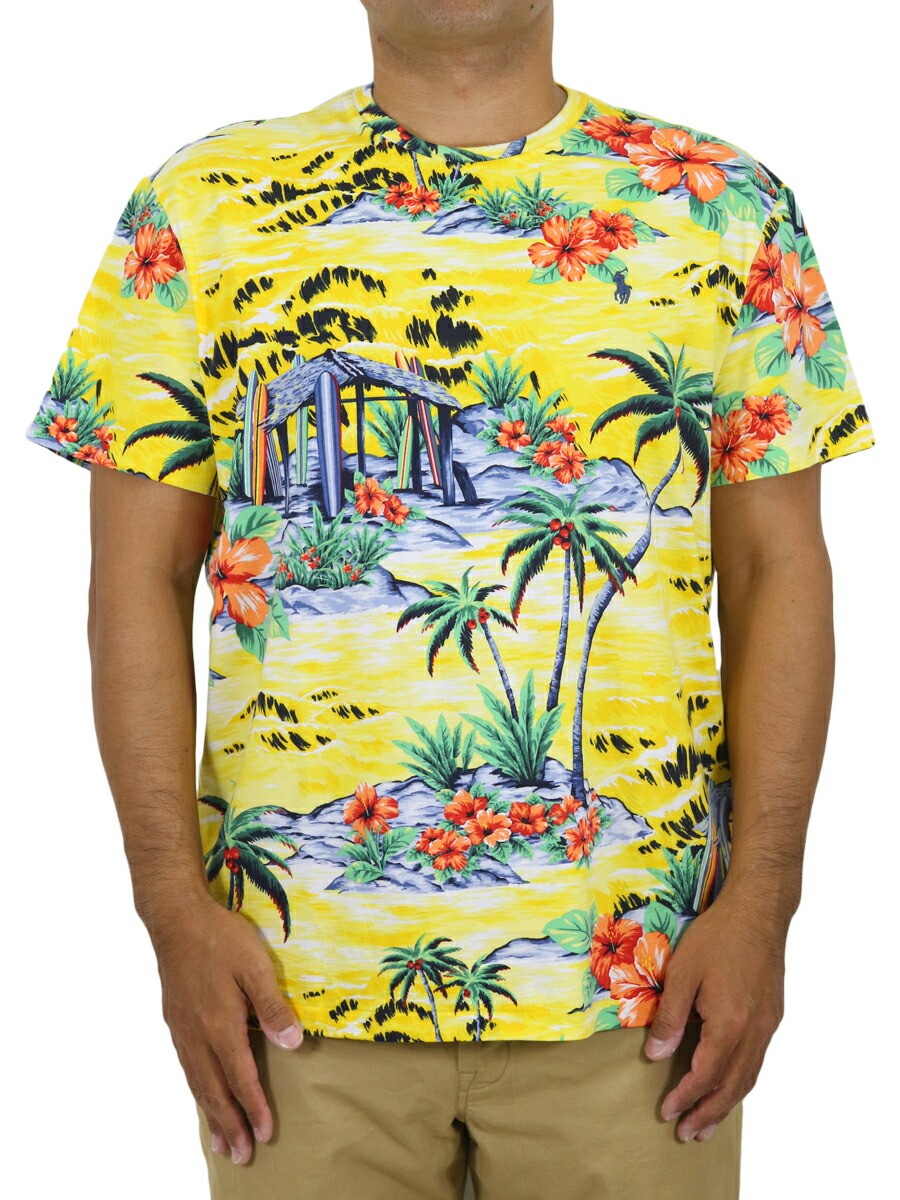 Polo Ralph Lauren Classic Fit Cotton Crewneck Full Print Floral T-Shirt - Yellow gallery