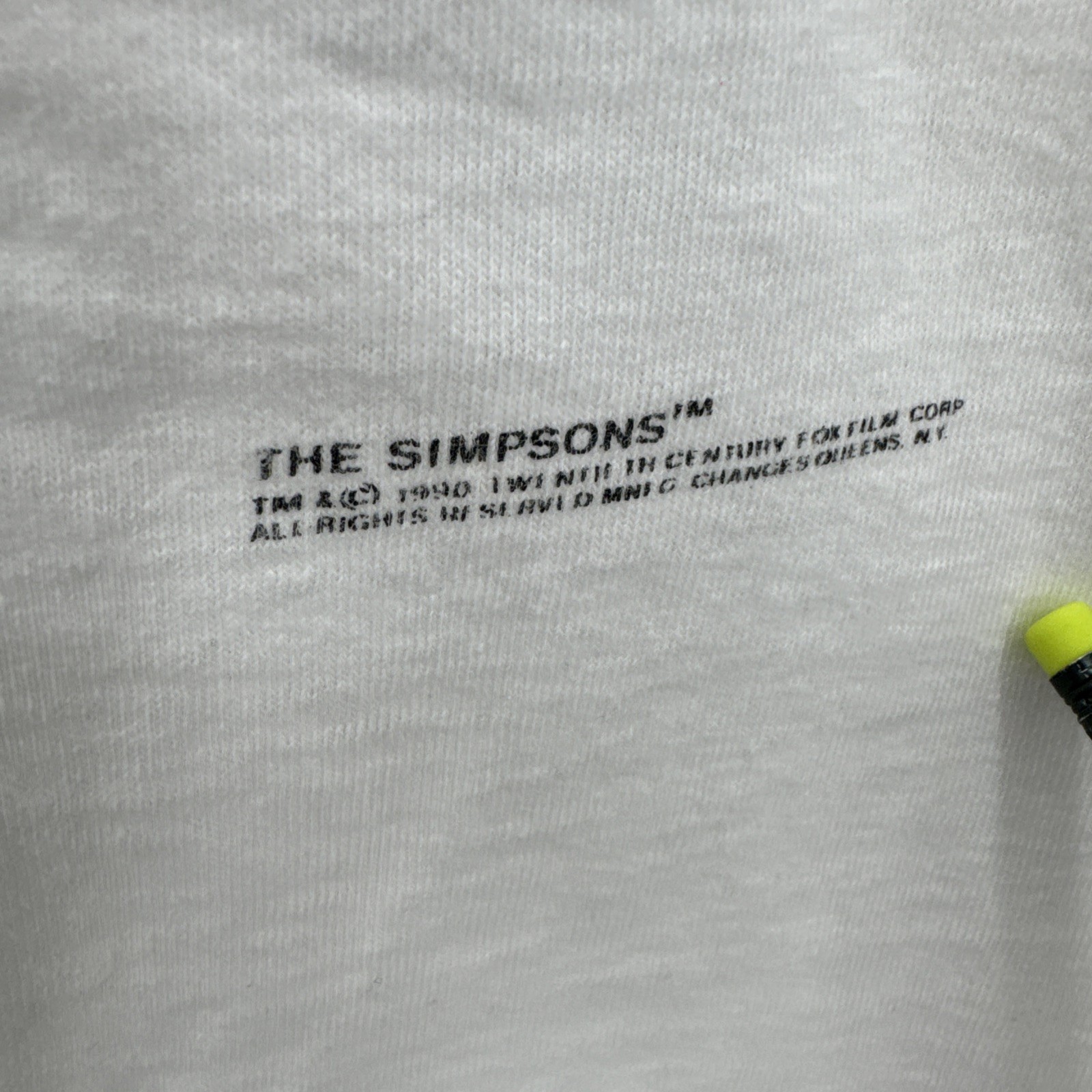 Vintage Bart Simpson T Shirt Single Stitched Changes Tag M Mega Print 1990 gallery
