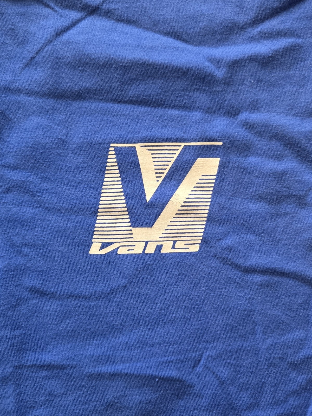 Vans Men's Blue Classic Fit Logo Graphic Print Crew Neck Tee Short Sleeve Size L gallery