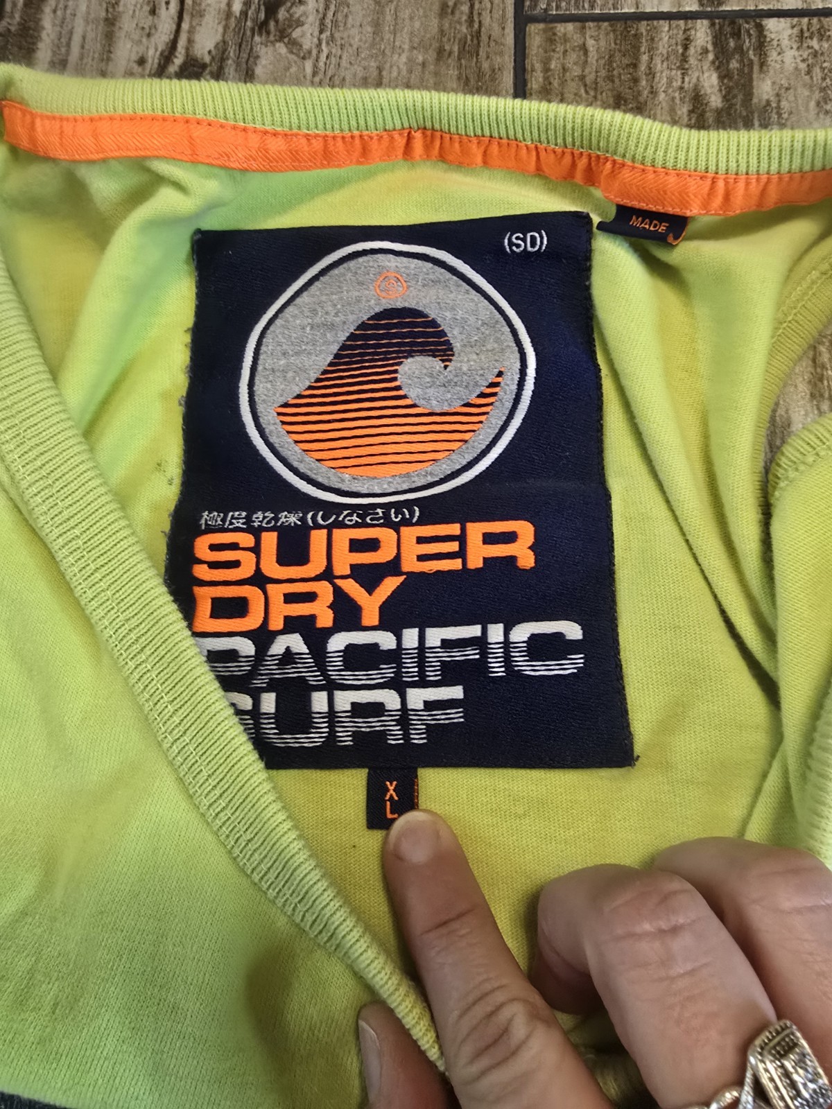 Superdry Tank Top Mens XL Neon Green Super Surf Co Graphic Sleeveless Shirt gallery