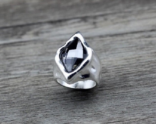 Handmade Uno STYLE De Único 50’s Ring GRAY Size 7 (R7)