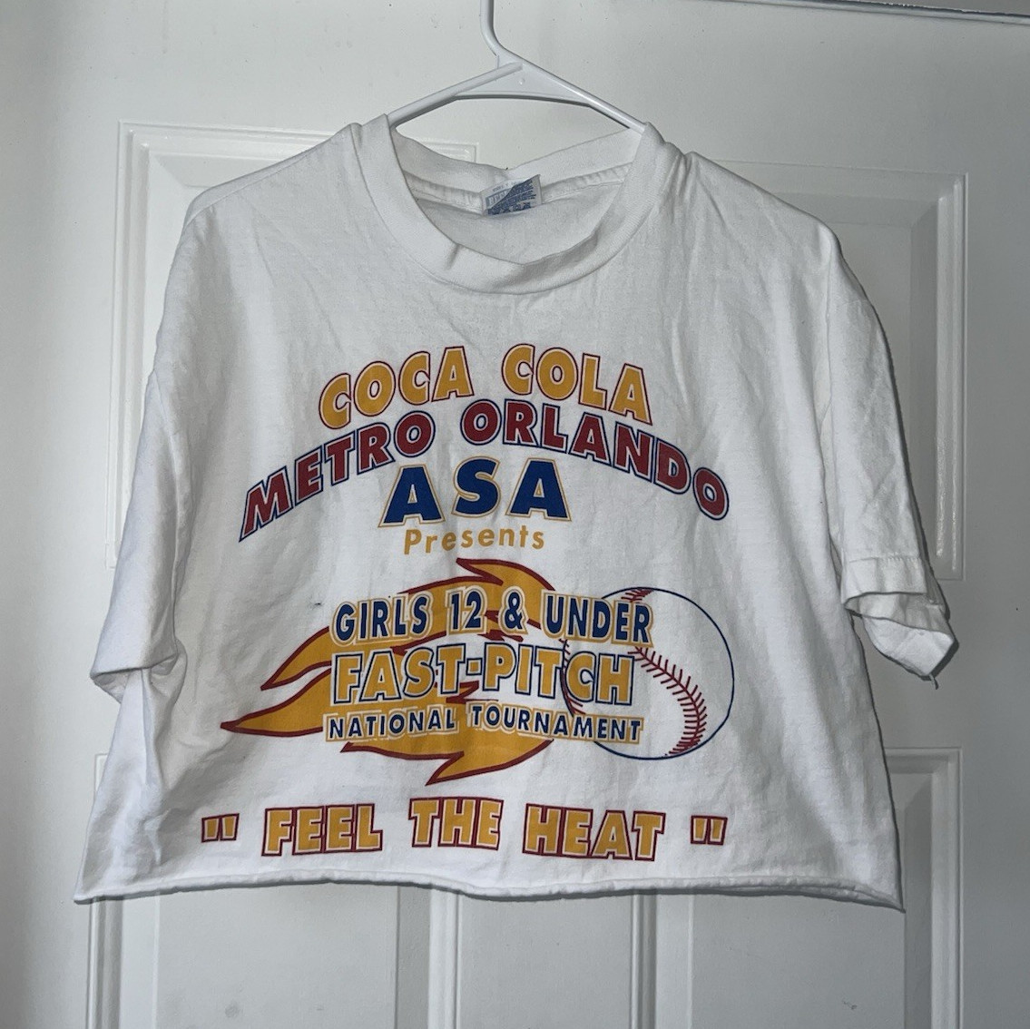 Vtg Hanes Beefy-T Men's L White Coca-Cola Graphic Crew Neck Short Sleeve T-Shirt gallery