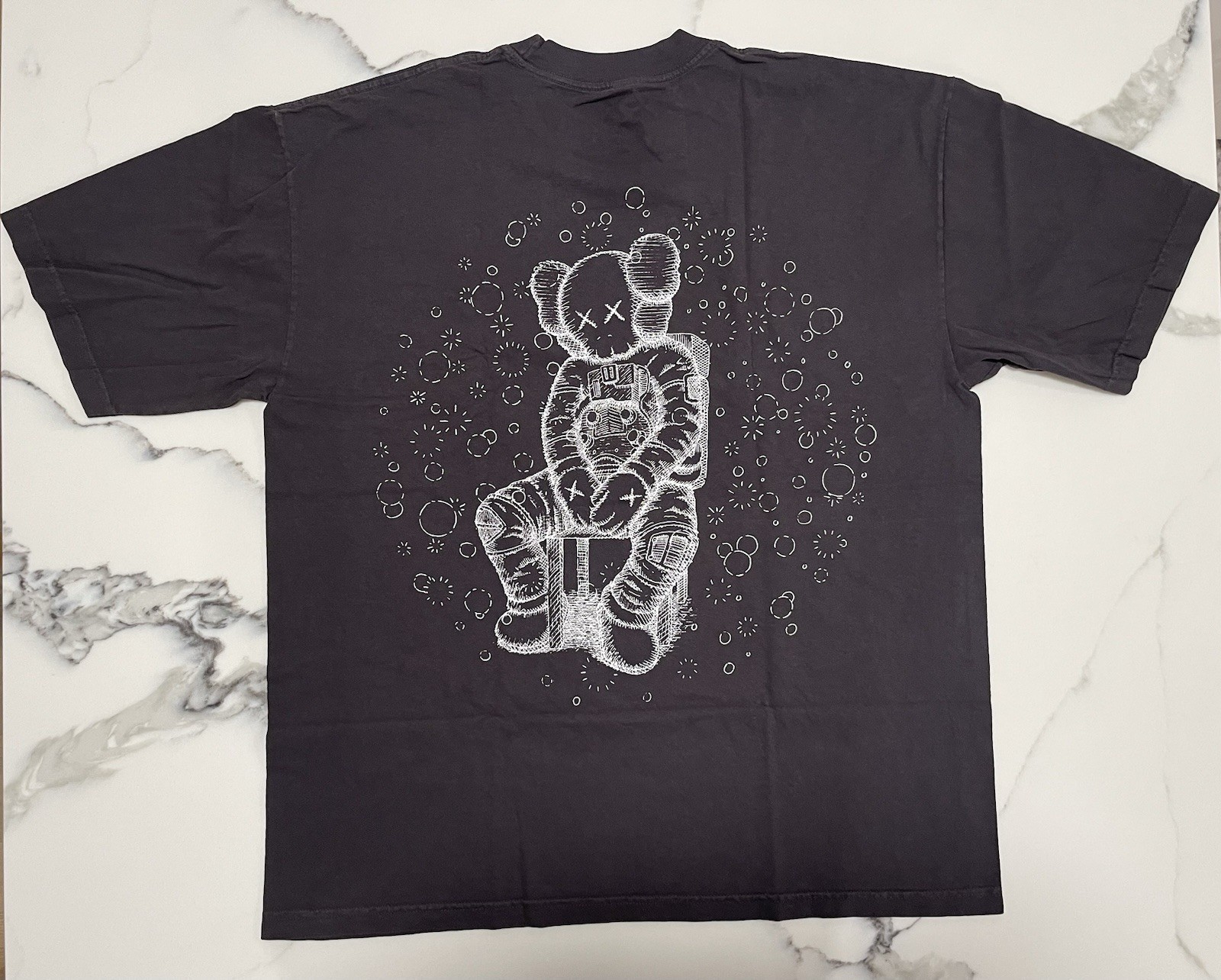 KAWS x Kid Cudi Moon Man Glow In The Dark Shirt Size XXL NWT gallery