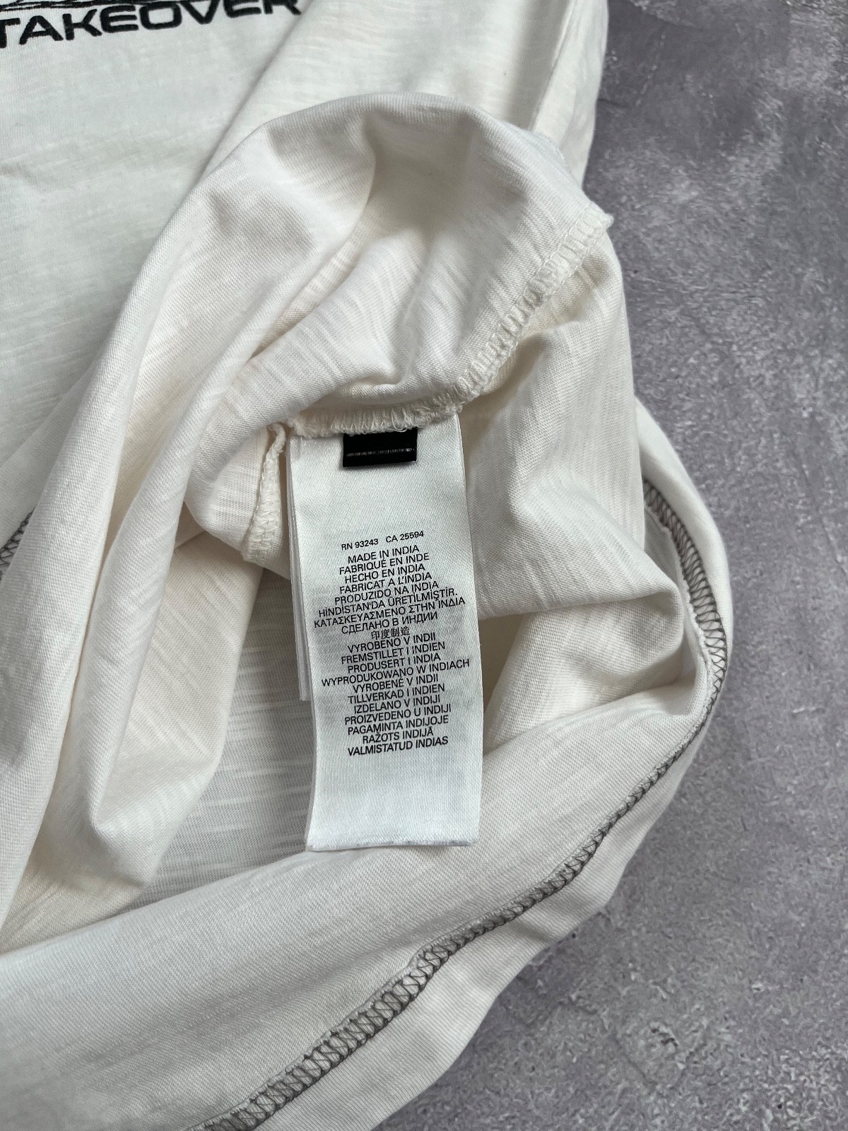 Diesel The World Takeover Ringer Tank Top Mens Large White Brown Graphic Vest L gallery