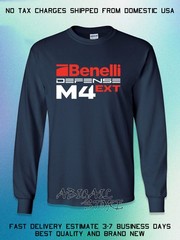 New Benelli Defense M4 EXT Logo Men’s Long Slevee T-Shirt American T-Shirt