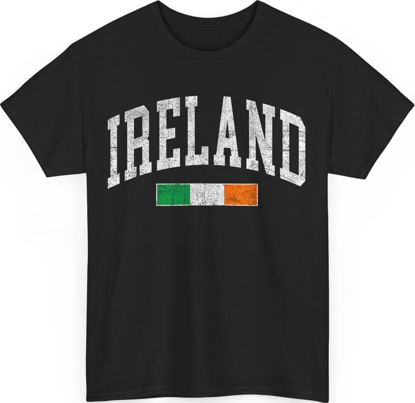 Vintage Ireland Flag Irish Retro Throwback Unisex T-Shirt gallery