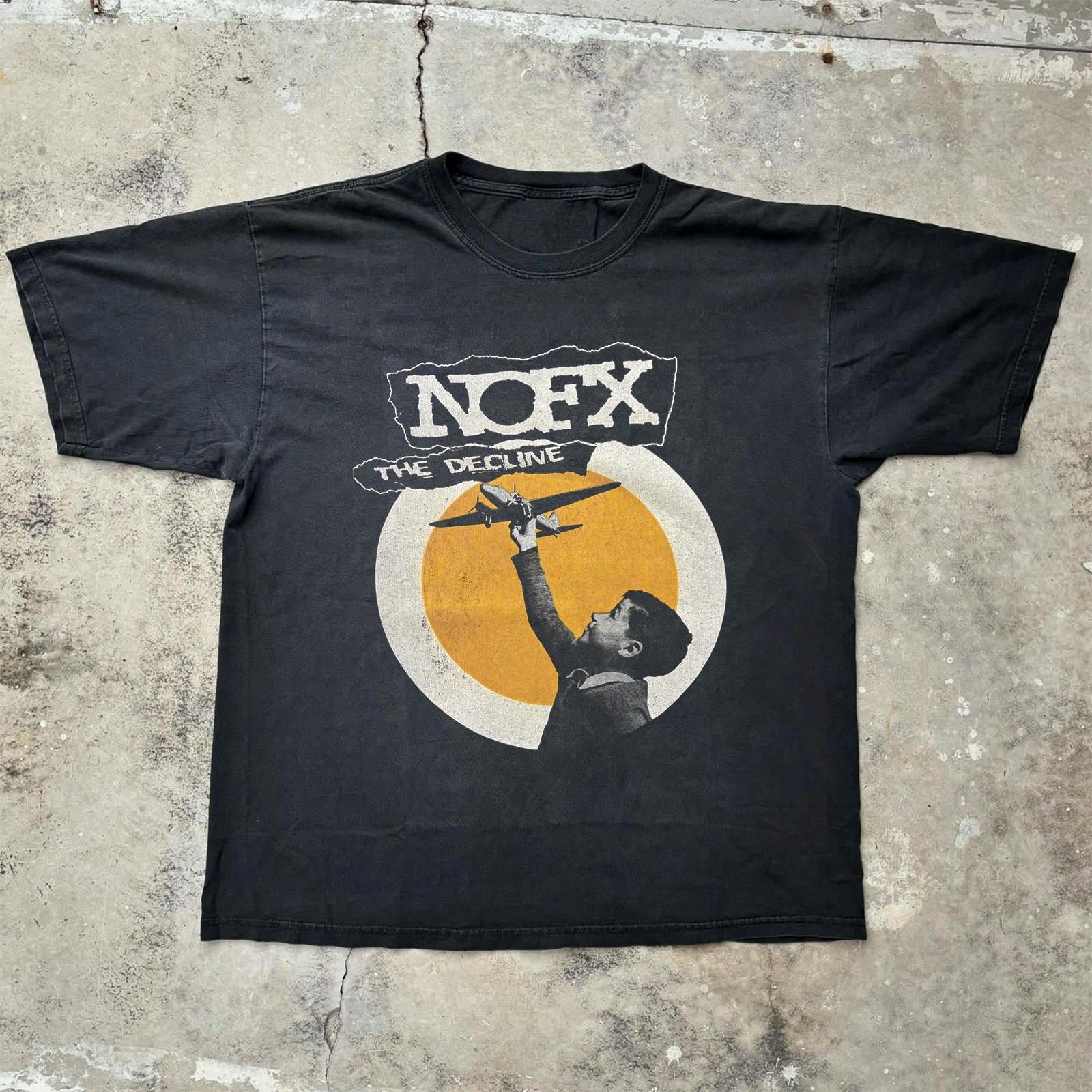 NOFX The Decline Punk Rock Album Vintage Cotton Black T-shirt Size S-5XL