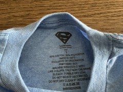SUPERMAN ORIGINAL LOGO T SHIRT TEE – BLUE – OFFICIAL ITEM – DC – SMALL