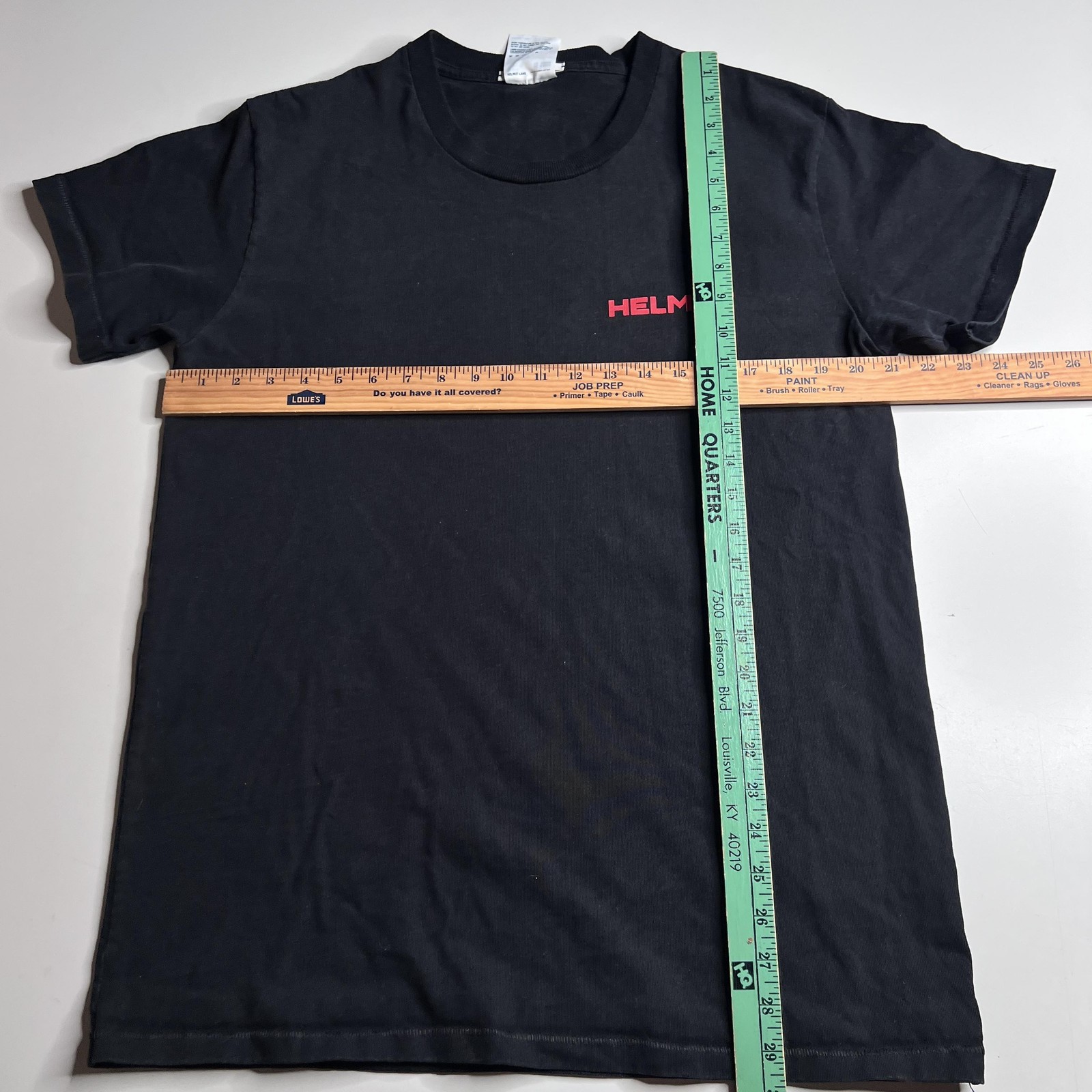 Helmut Lang Shirt Mens XL Black In Lang We Trust Graphic Slogan Tee 2018 gallery