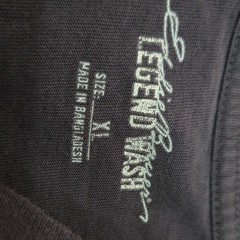 Eddie Bauer Men’s Solid Crew Neck Short Sleeve Black Logo T-Shirt XL