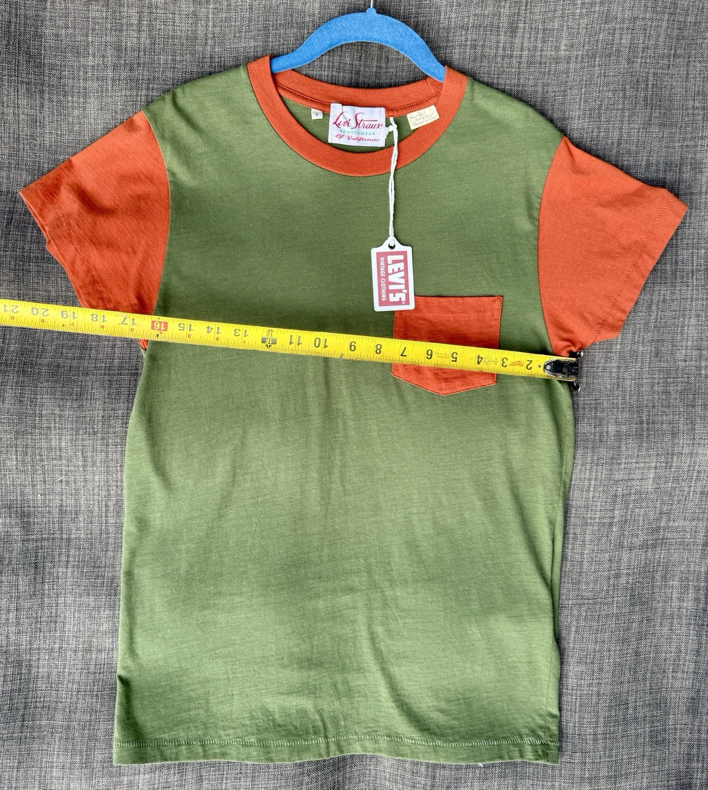 Levi’s Vintage Clothing Sportswear of CA Green Orange T-Shirt Sz S PORTUGAL gallery