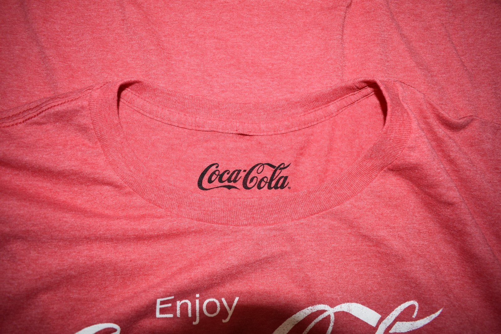 Coca-Cola Enjoy Coke Coca Cola Mens Heather Red Shirt New S-2XL gallery