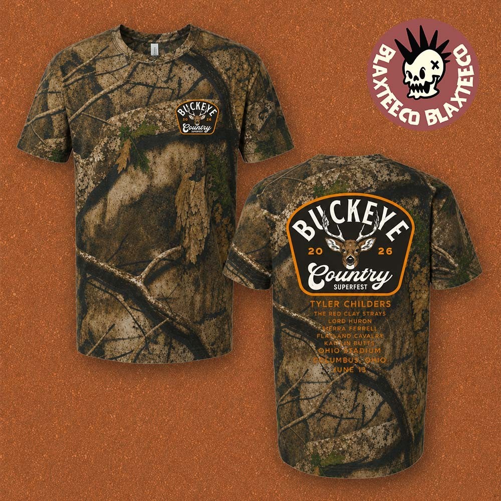 Buckeye Country Superfest 2026 On June 13 2026 Camo 3D T-Shirt gallery