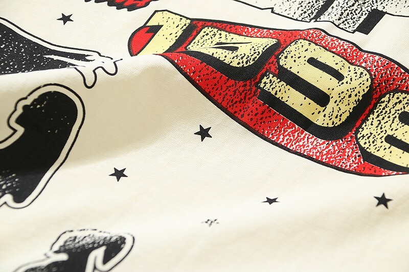 24SS Hell Studios star Skull print Tee INS Style high street trend Men's T-shirt gallery