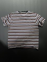 Welcome Skateboards multicoloured striped tee Size S armpit stains #skateboard