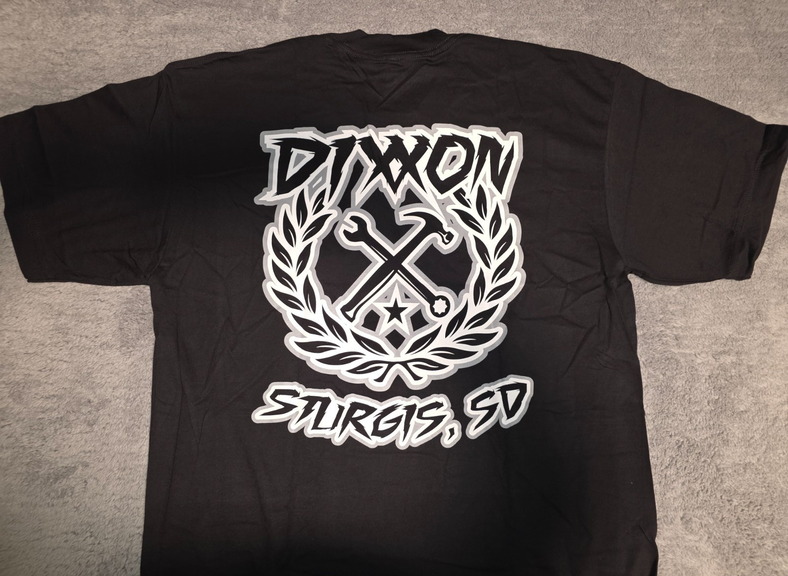 Sturgis Dixxon T Shirt Mens 2XL Black Gray Sketchy Crest Short Sleeve Tee NWT gallery