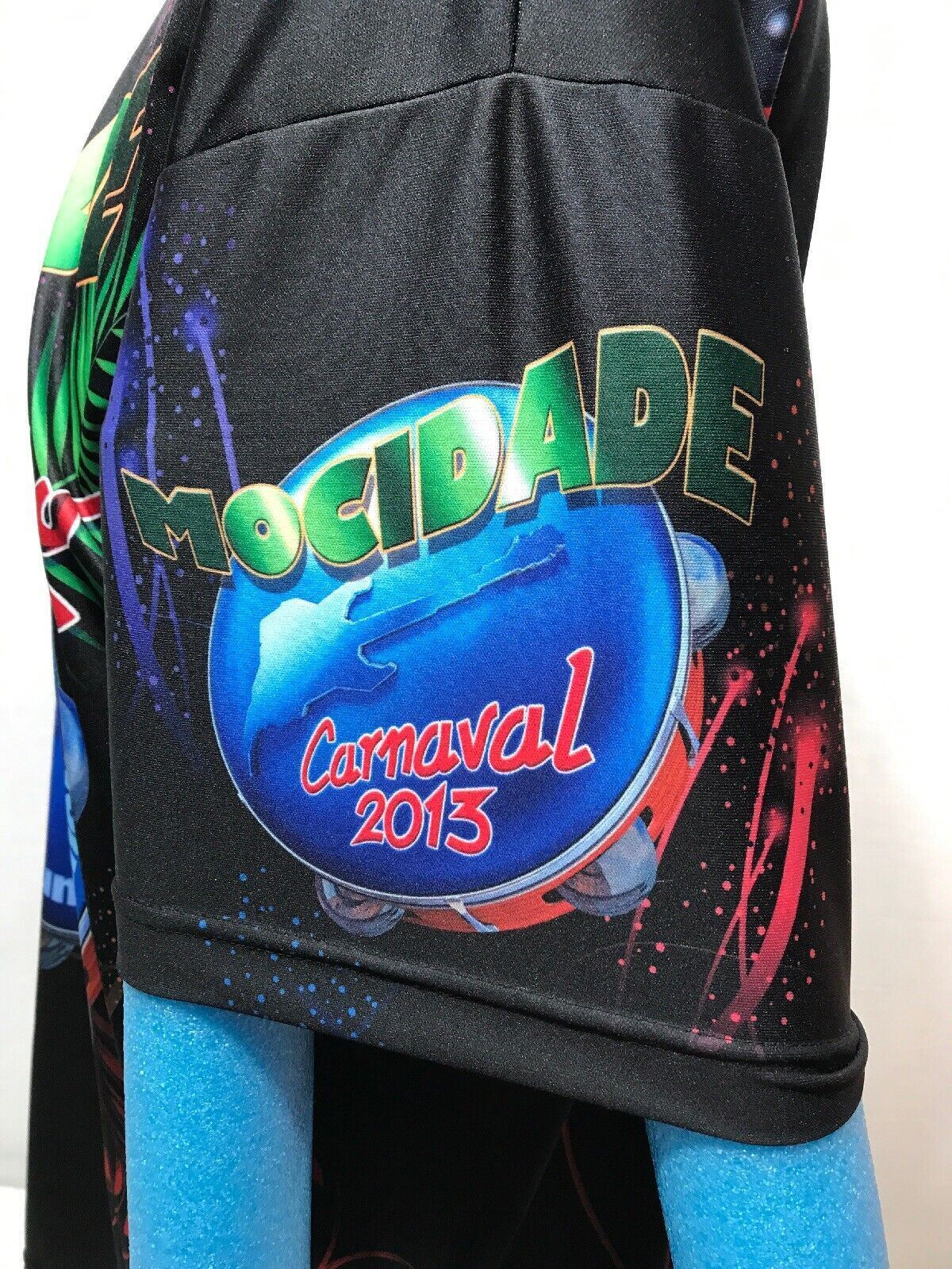Rock Carnival in Rio Brazil Samba Bicycle Shirt Eu Vou de Mocidade Carnaval XL gallery