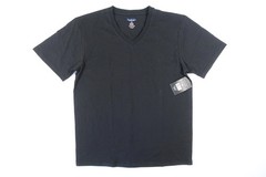 BLUE ICE MEDIUM STRETCH VNECK TSHIRT MENS – BLACK