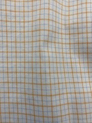 Croft and barrow Orange Plad Button down shirt size 16-1/2-34/35