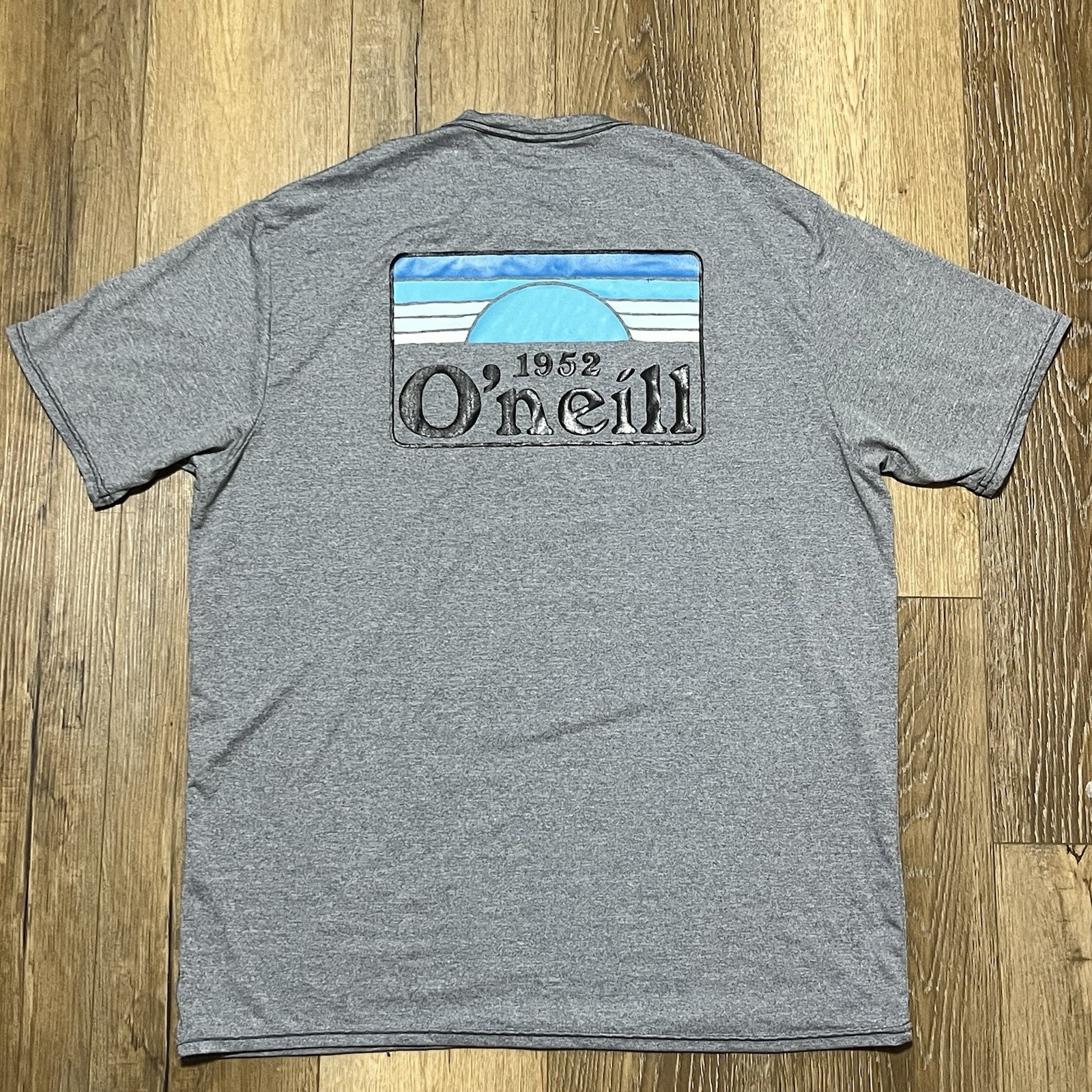 O’Neill Men's Gray Graphic Performance Tee 2XL Surfer Beach Outdoor Horizon EUC! gallery