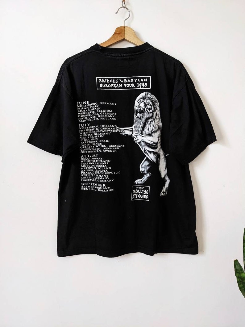 Vintage The Rolling Stones Merch T-Shirt 1997 Bridges to Babylon gallery