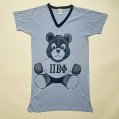 Vintage 1960s Pi Beta Phi Women’s Sorority Long Sleeve T-Shirt Blue M