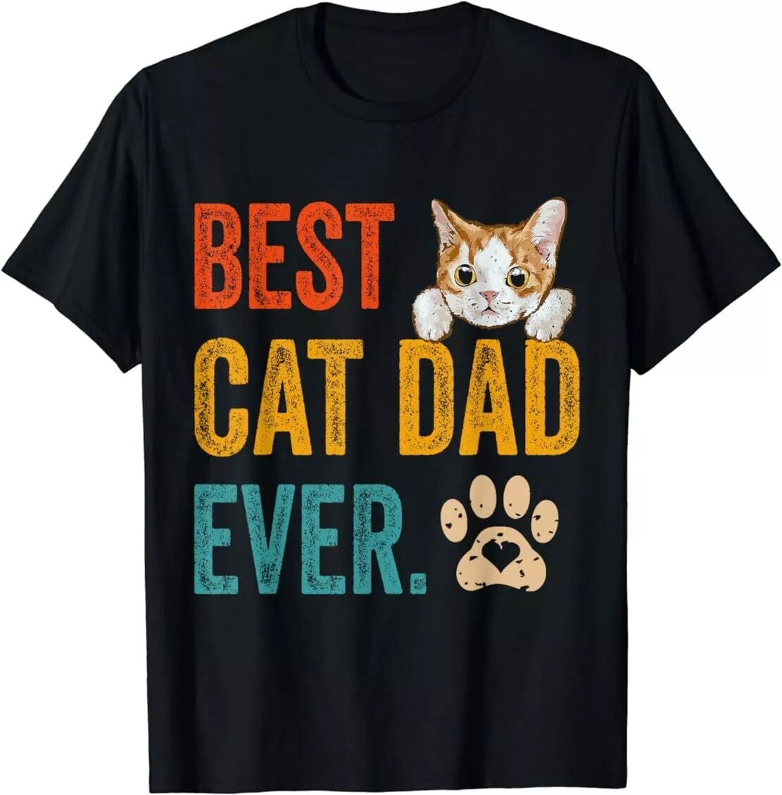 2026/Best Cat Dad Ever Father Father's Day Cat Daddy For Men Casua T-Shirt gallery