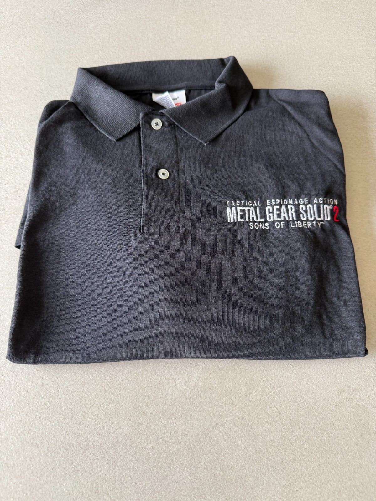 Extremely Rare Metal Gear Solid 2 Promotional Employee Polo Shirt 2001 gallery
