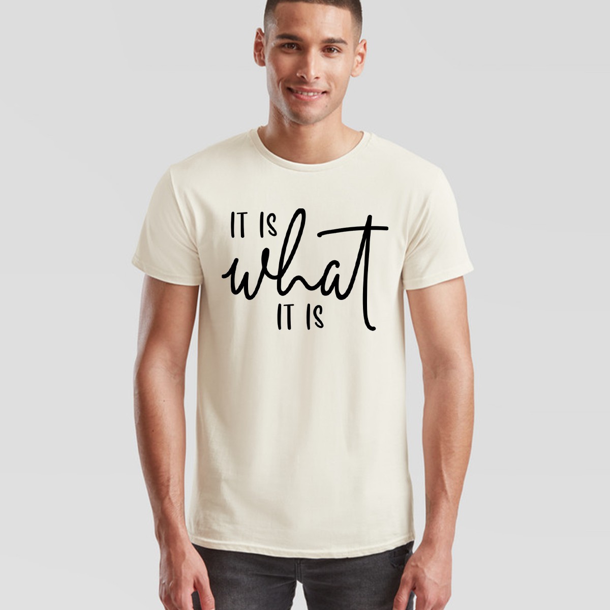 It Is What It Is Unisex T Shirt Statement Funny Sayings Positive Inspiration gallery