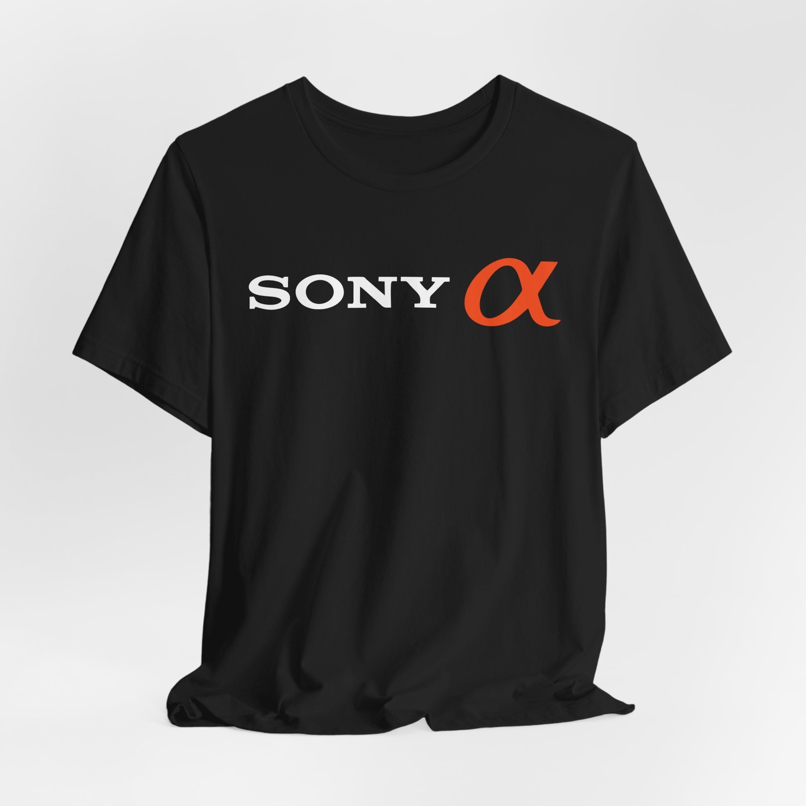 Sony Alpha Style Camera Logo Graphic Unisex T-Shirt Photographer Tee S–5XL