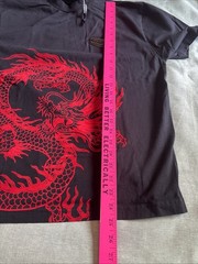Supply & Demand Men’s Black Tshirt W/Red Dragon SZ S