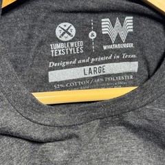 Tumbleweed Texstyles Whataburger WHATA Teacher T-Shirt Mens Large Gray Texas Tee