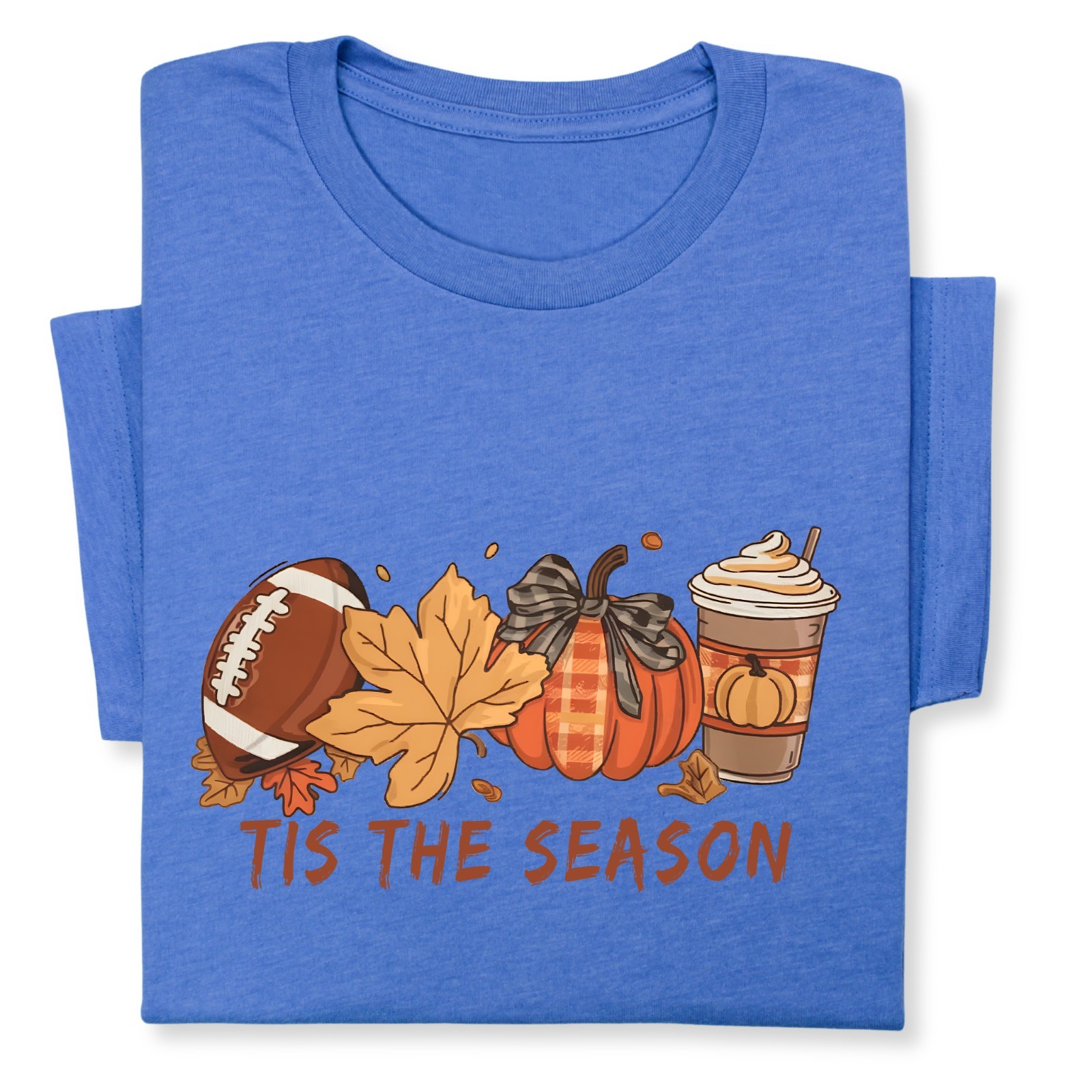 Tis the Season Fall T-Shirt, Pumpkin Spice & Football Autumn Tee gallery