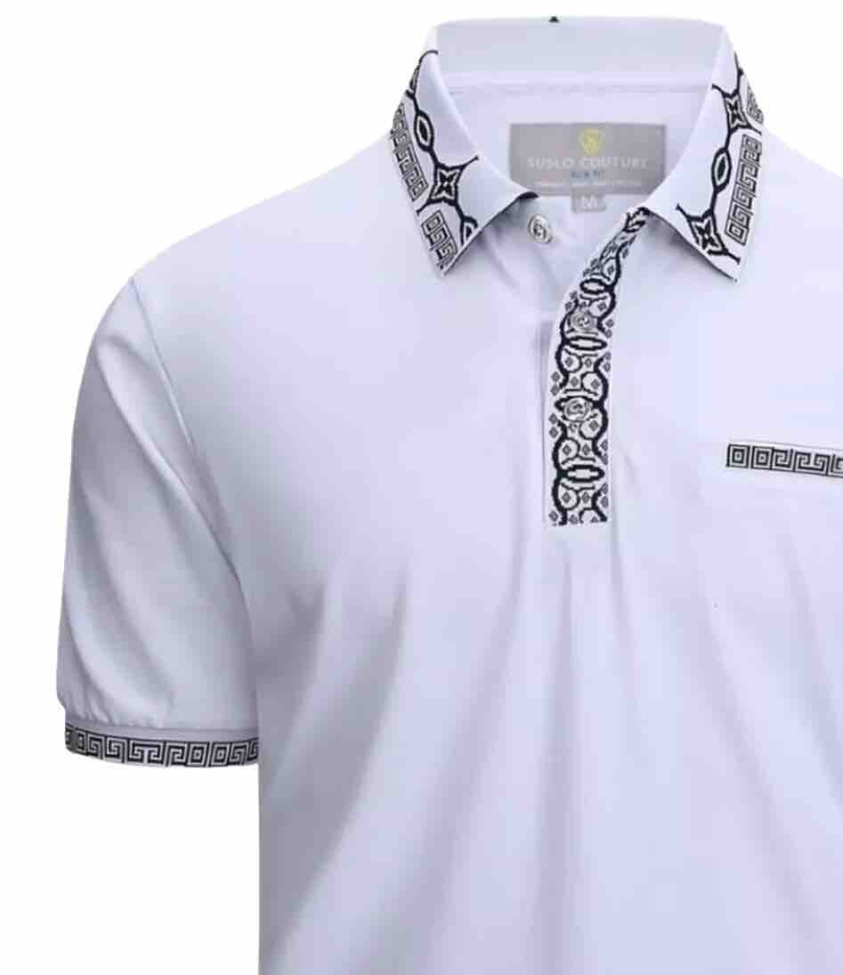 Men's Luxurious Fine Cotton Polo Shirt,Italian Style,Stretch M to 3XL…..A6.A gallery