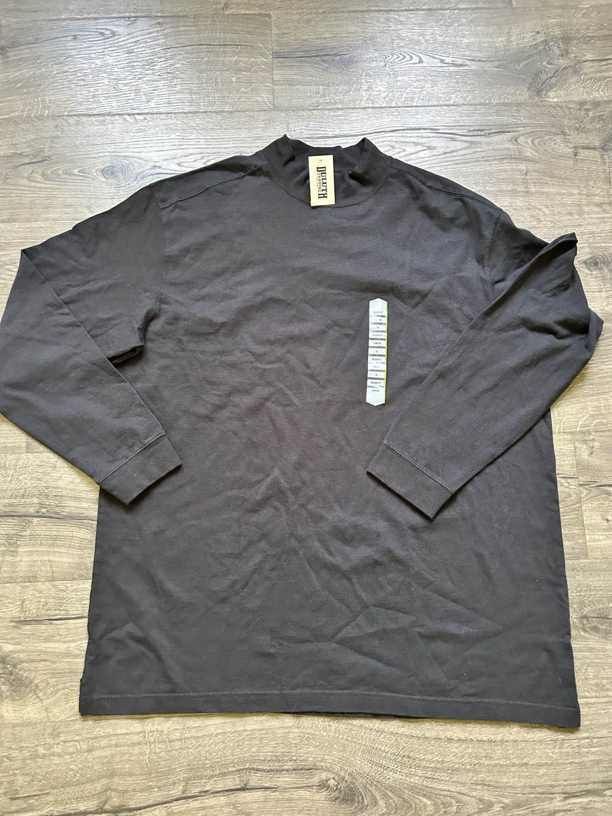 Duluth Trading Co. Men's XL Black Long Sleeve Crew Neck Longtail Relaxed Tee gallery