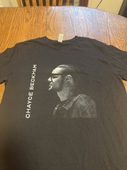 Chayce Beckham Screen Printed Black T-shirt Adult L American Idol