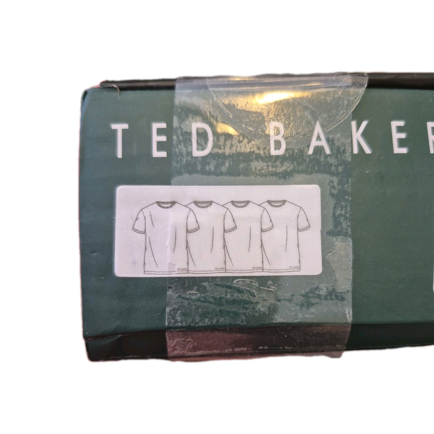 Ted Baker 4 PK Size Medium 38-40 Crew Neck Cotton White Logo Tshirts Undershirts gallery