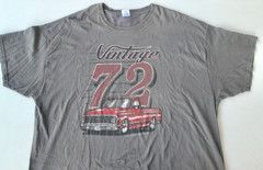 Chevrolet 72 C10 Pickup (Distressed) Gray T-Shirt (Licensed) Johny Rockstar 3XL