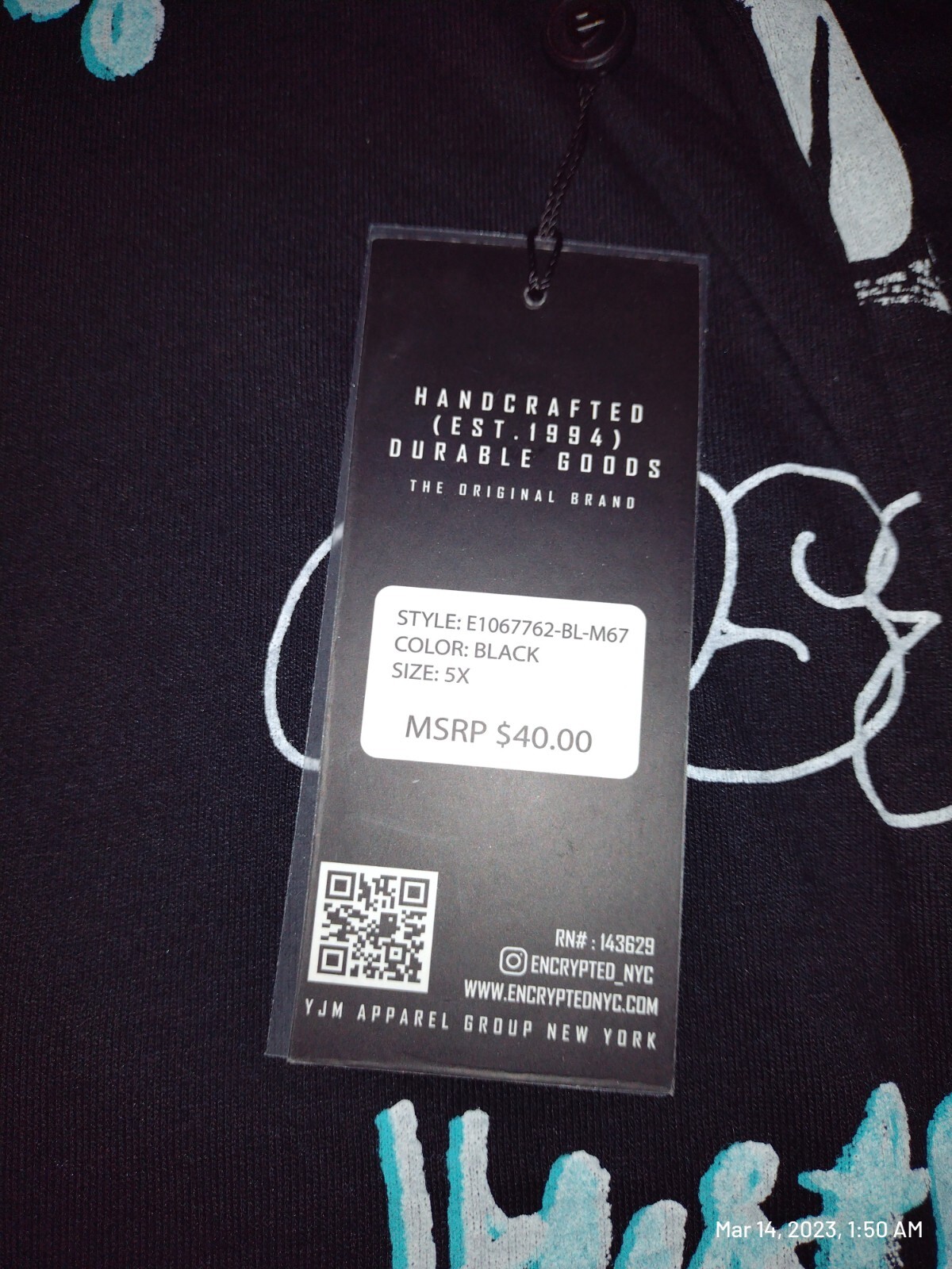 Encrypted NYC Hustler T Shirt Men's Big And Tall graphic tee 5xl gallery