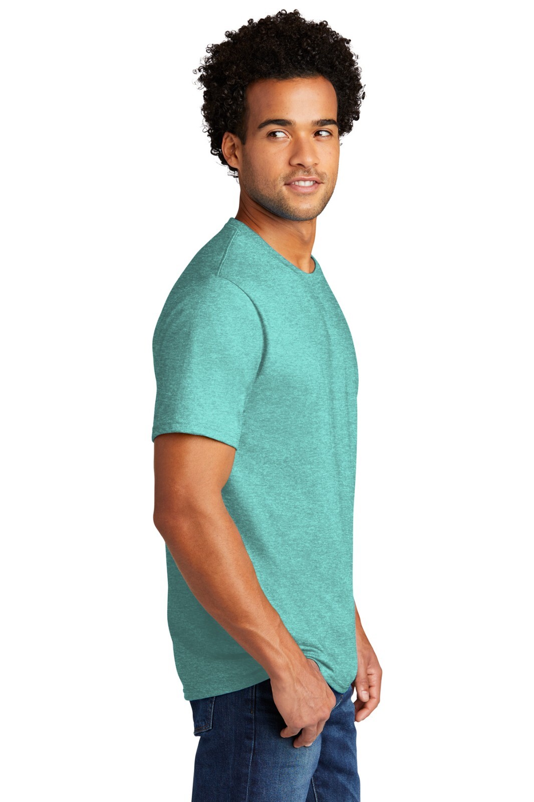 Port & Company PC330 Mens Short Sleeve Tri Blend Crew Neck Stylish T-Shirt gallery