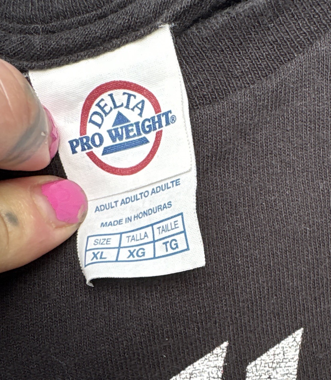 Delta Pro Weight XL Black Skillet Unleashed Graphic Print Crew Neck T-Shirt gallery