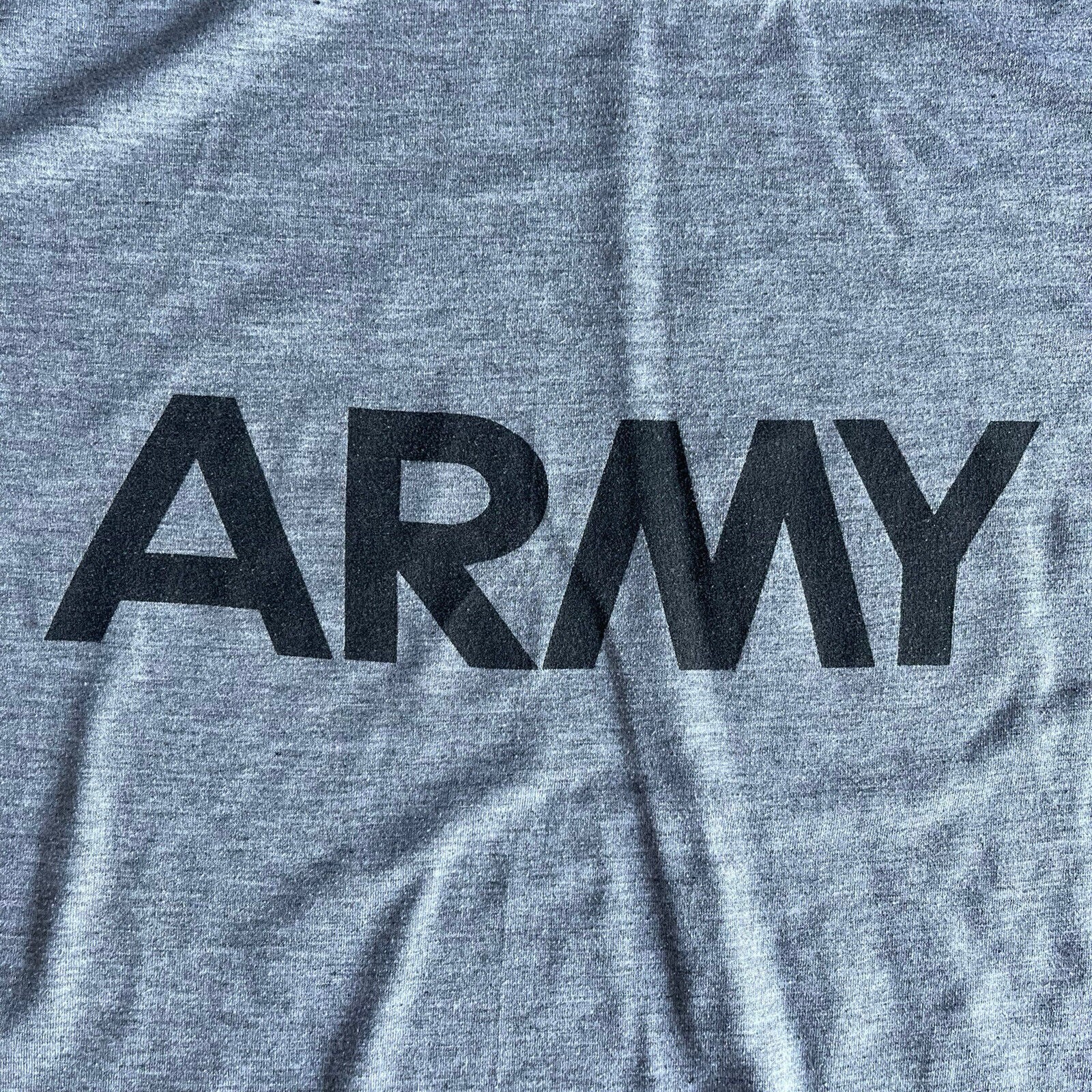 GENUINE US ARMY PT PHYSICAL FITNESS GRAY LONG SLEEVE T SHIRT MEDIUM VGC / EXC gallery