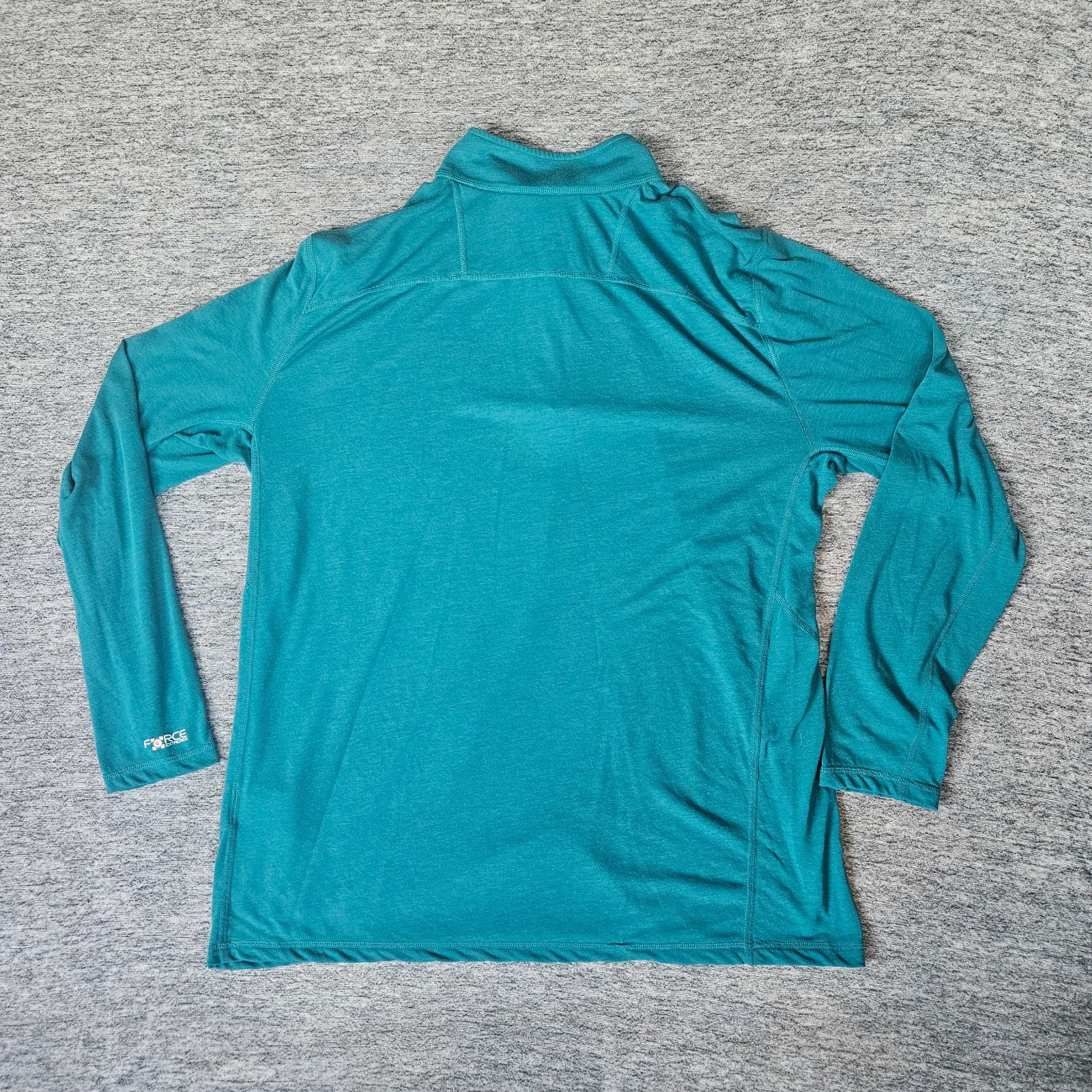 CARHARTT Force Extremes Men's XL Teal Green Relaxed Fit 1/4-Zip Pullover Shirt gallery
