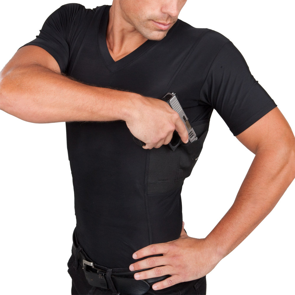 Men’s Concealed Carry V-Neck Tee – PRICE DROP!