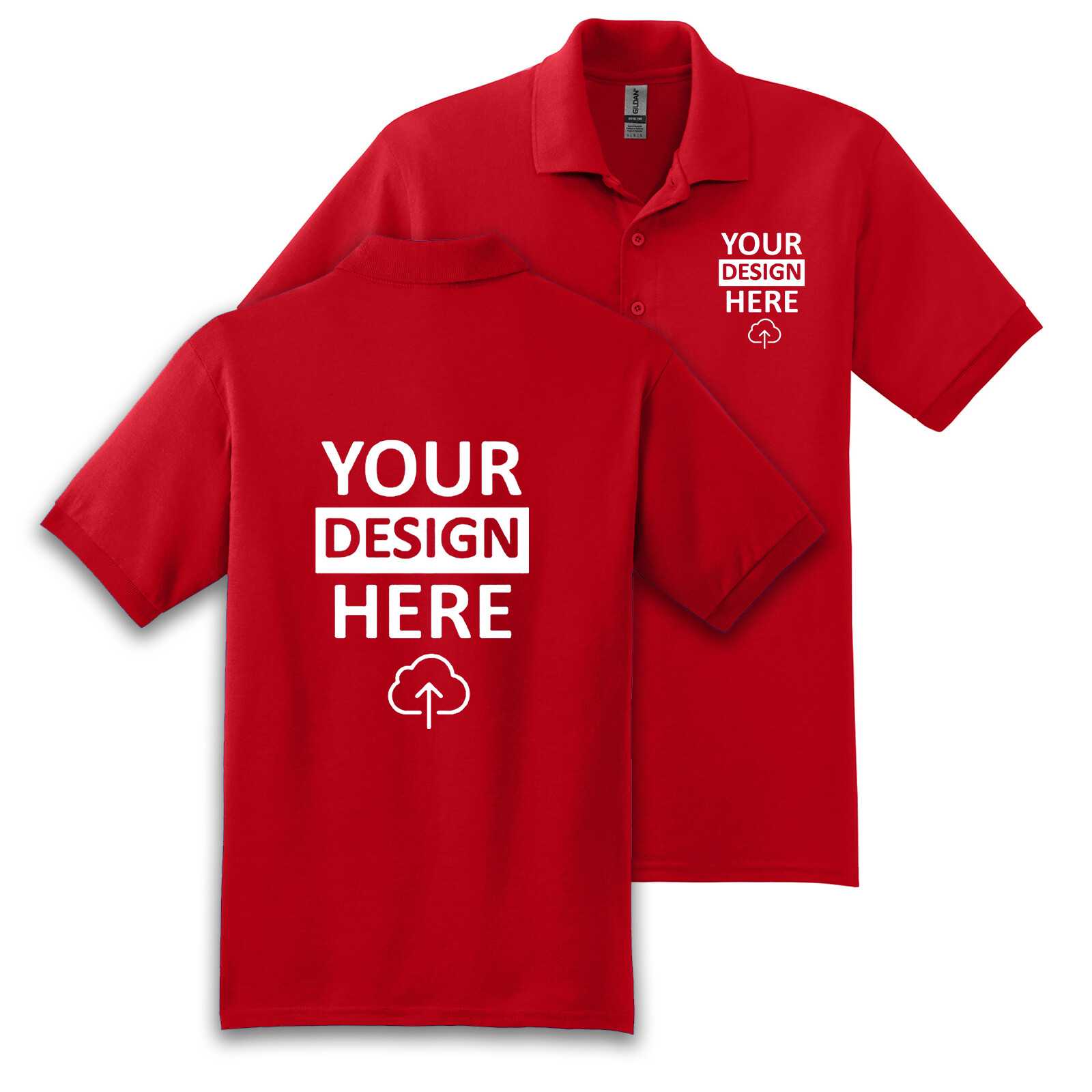 Personalized Customized Polo Your Logo Photo & Text Men's Shirt USA New Gift Tee gallery