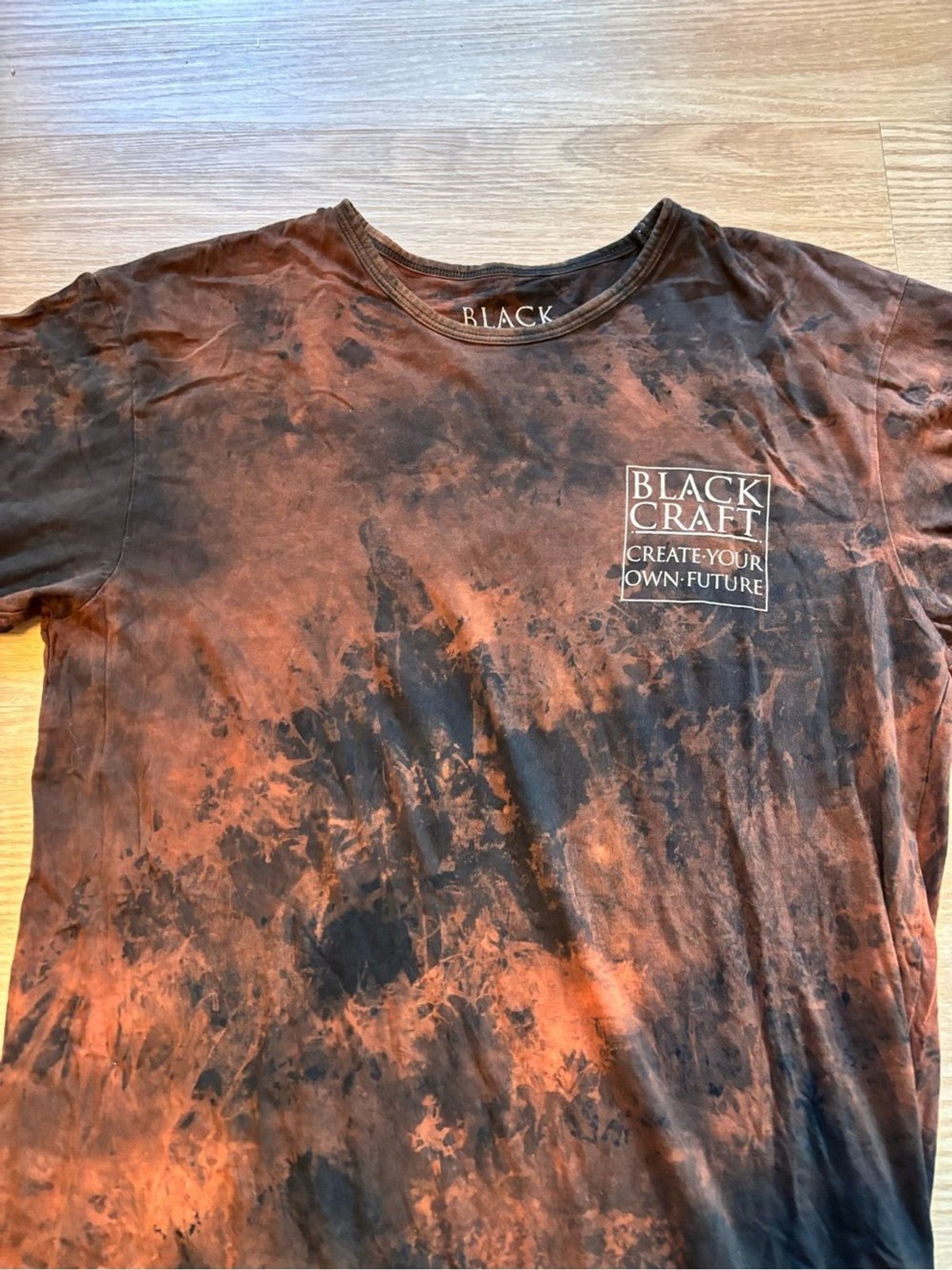 Blackcraft Cult Men’s L Acid Wash Short Sleeve Distressed Graphic T Shirt Goth gallery