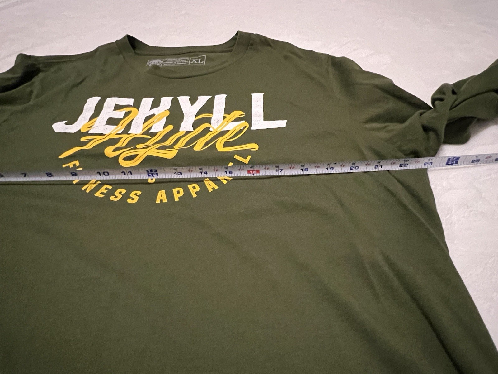 Mens Jekyll And Hyde Fitness Long Sleeve Shirt green Gold Size Gym XL $40 gallery